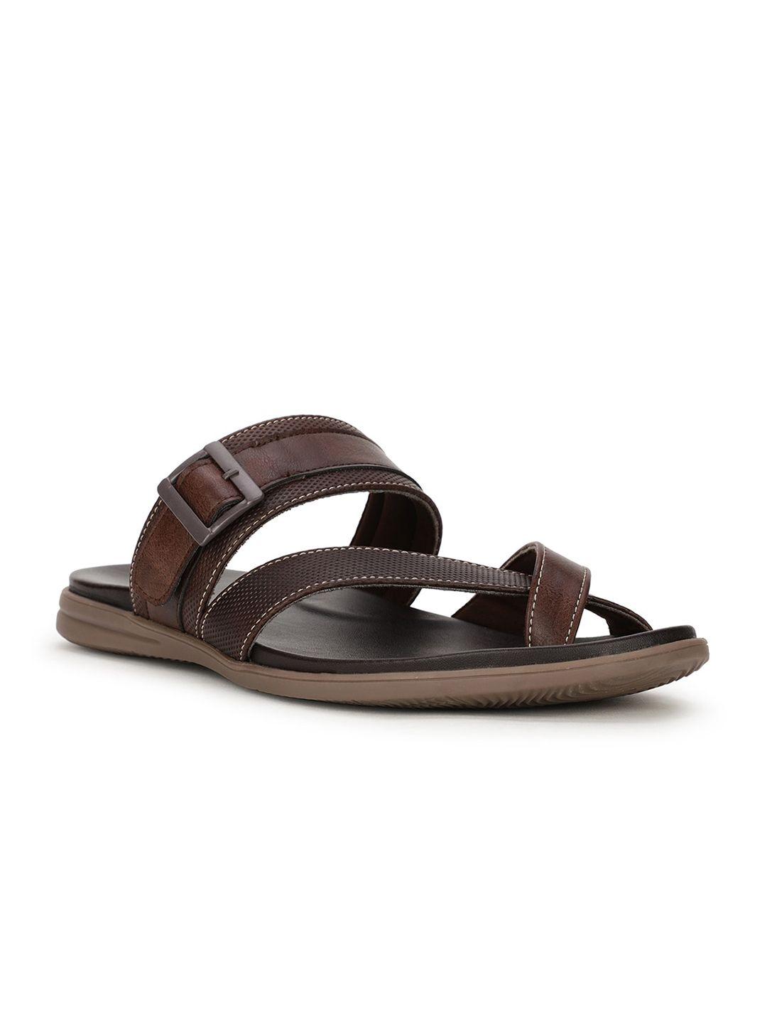 bata men brown comfort sandals