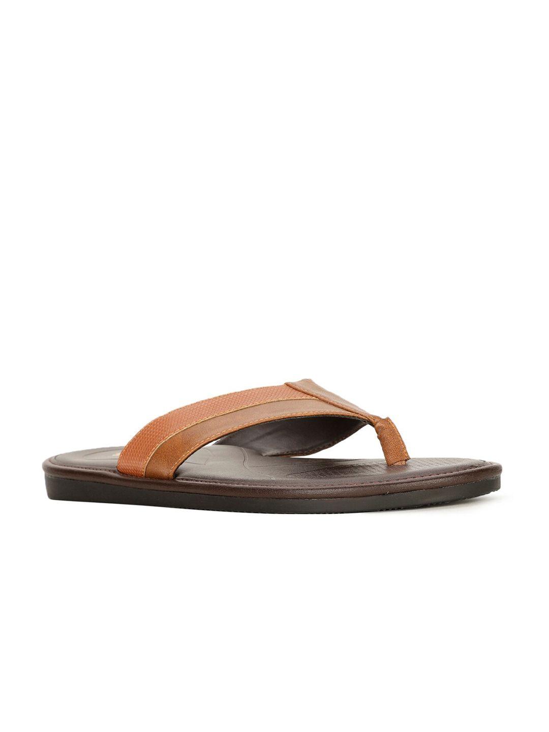 bata men textured thong flip-flops