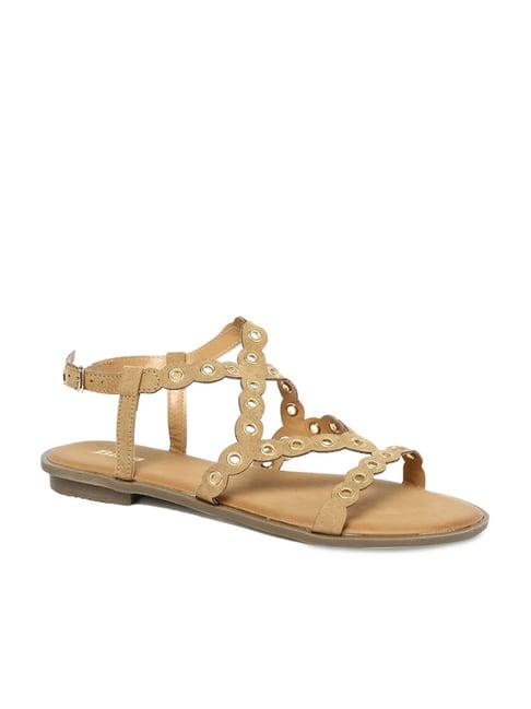 bata women's beige back strap sandals