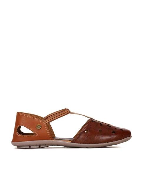 bata women's cognac ankle strap sandals