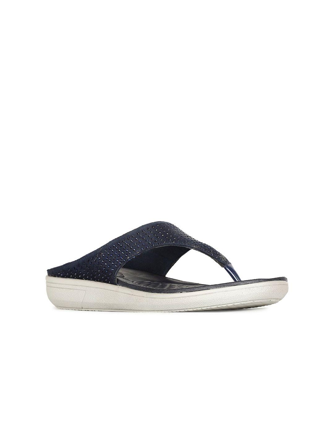 bata women navy blue pu comfort sandals