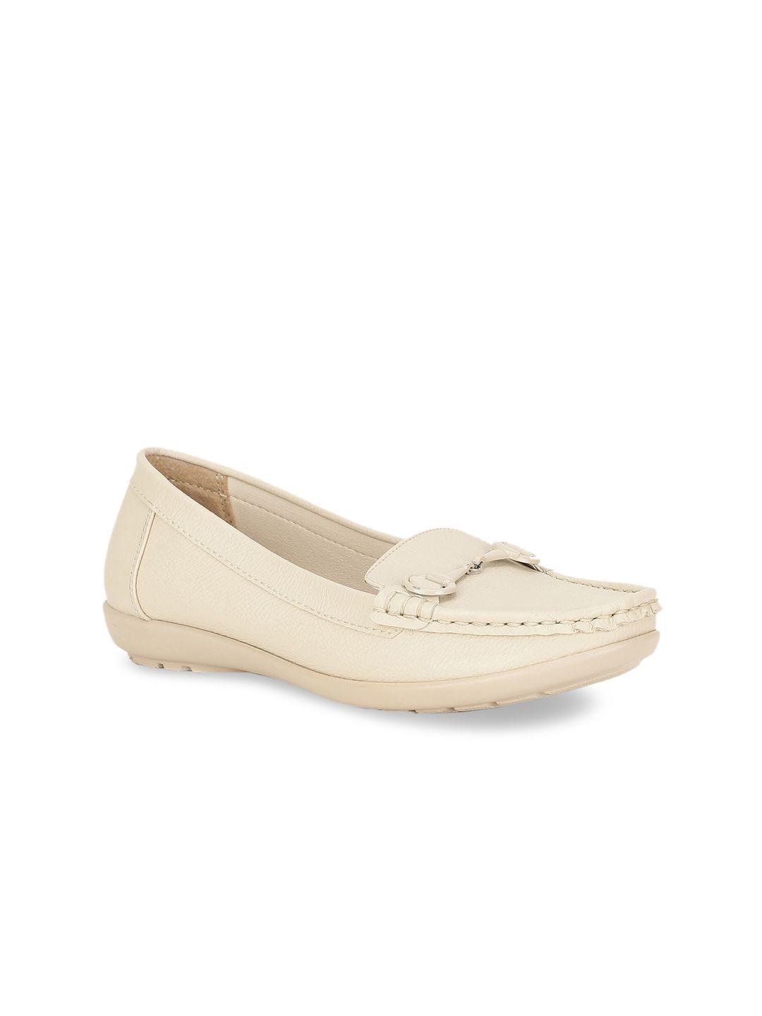 bata women textured slip-on ballerinas