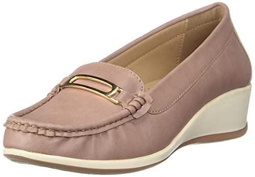 bata womens persia loafers, (6515992), pink, 6uk