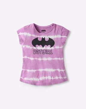 batgirl print crew-neck t-shirt