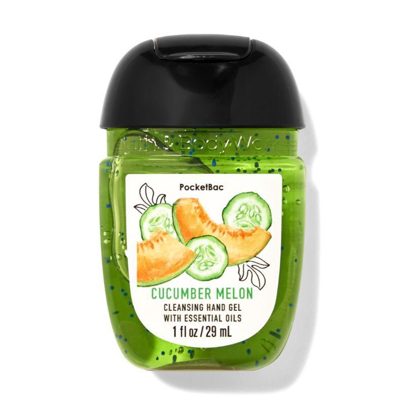 bath & body works cucumber melon pocketbac cleansing hand gel