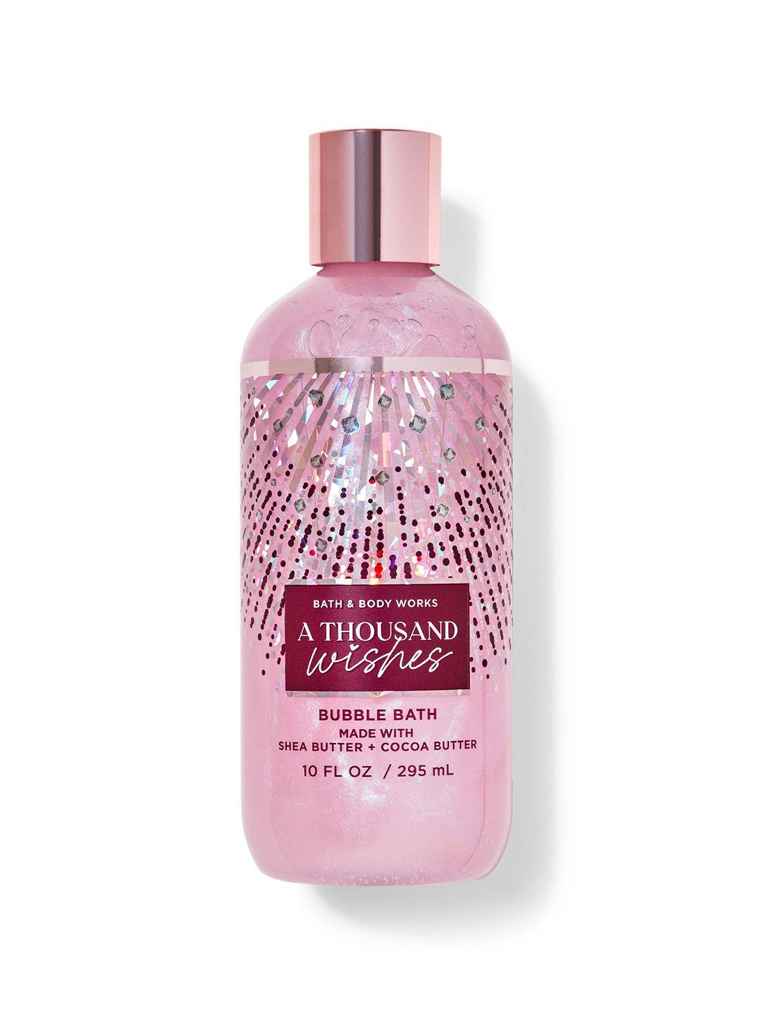 bath & body works a thousand wishes bubble bath with shea butter & cocoa butter - 295ml
