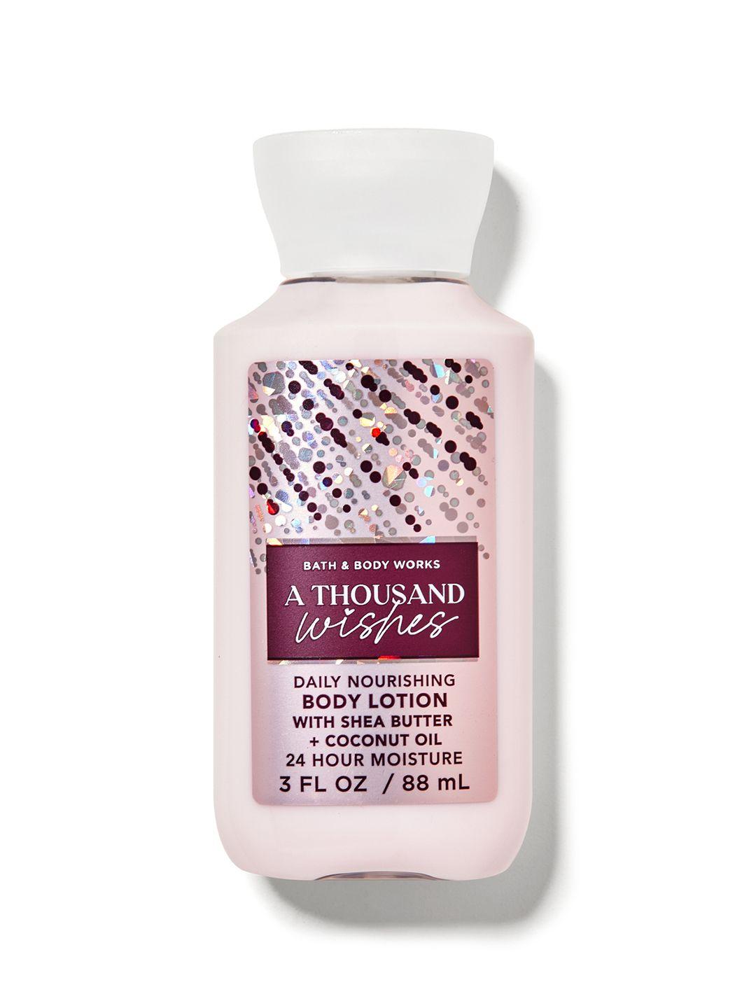 bath & body works a thousand wishes travel size daily nourishing body lotion- 88 ml