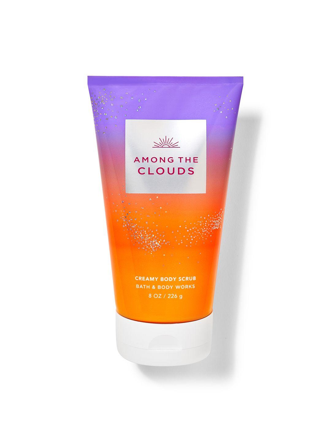 bath & body works among the clouds creamy body scrub with shea butter - 226g