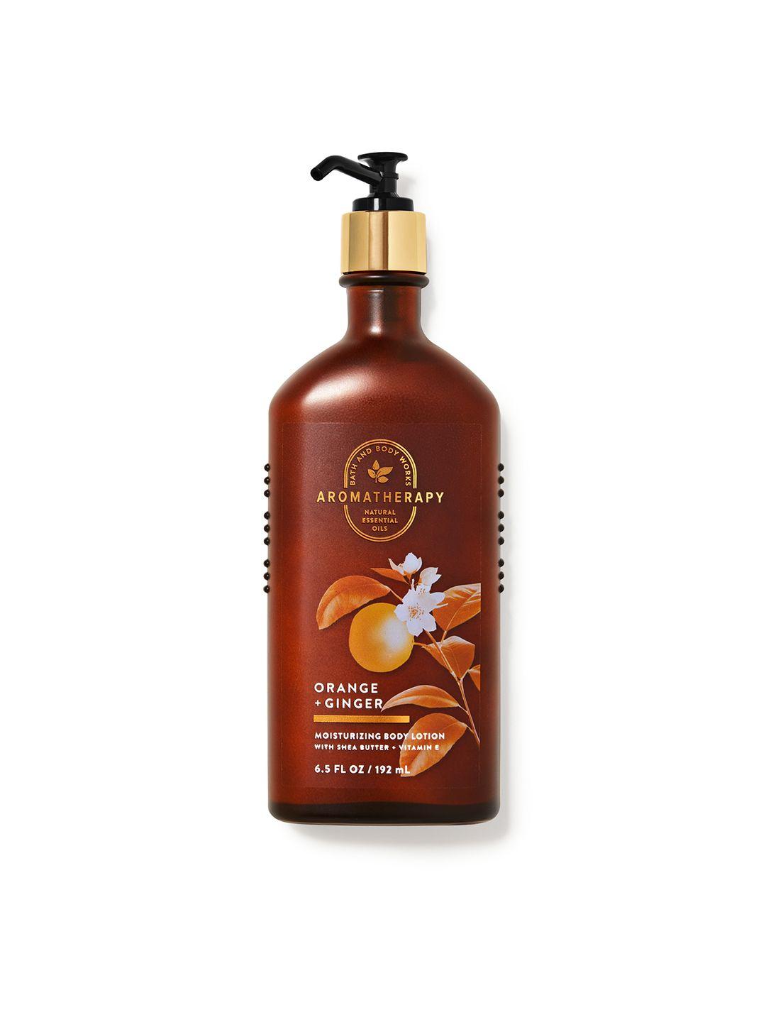 bath & body works aromatherapy orange ginger moisturizing body lotion - 192 ml