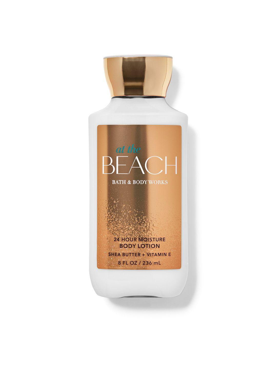 bath & body works at the beach super smooth body lotion with shea & vitamin e - 236 ml