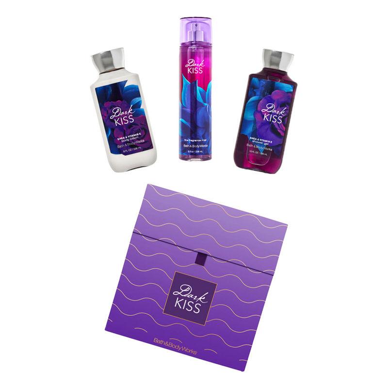 bath & body works dark kiss gift box set