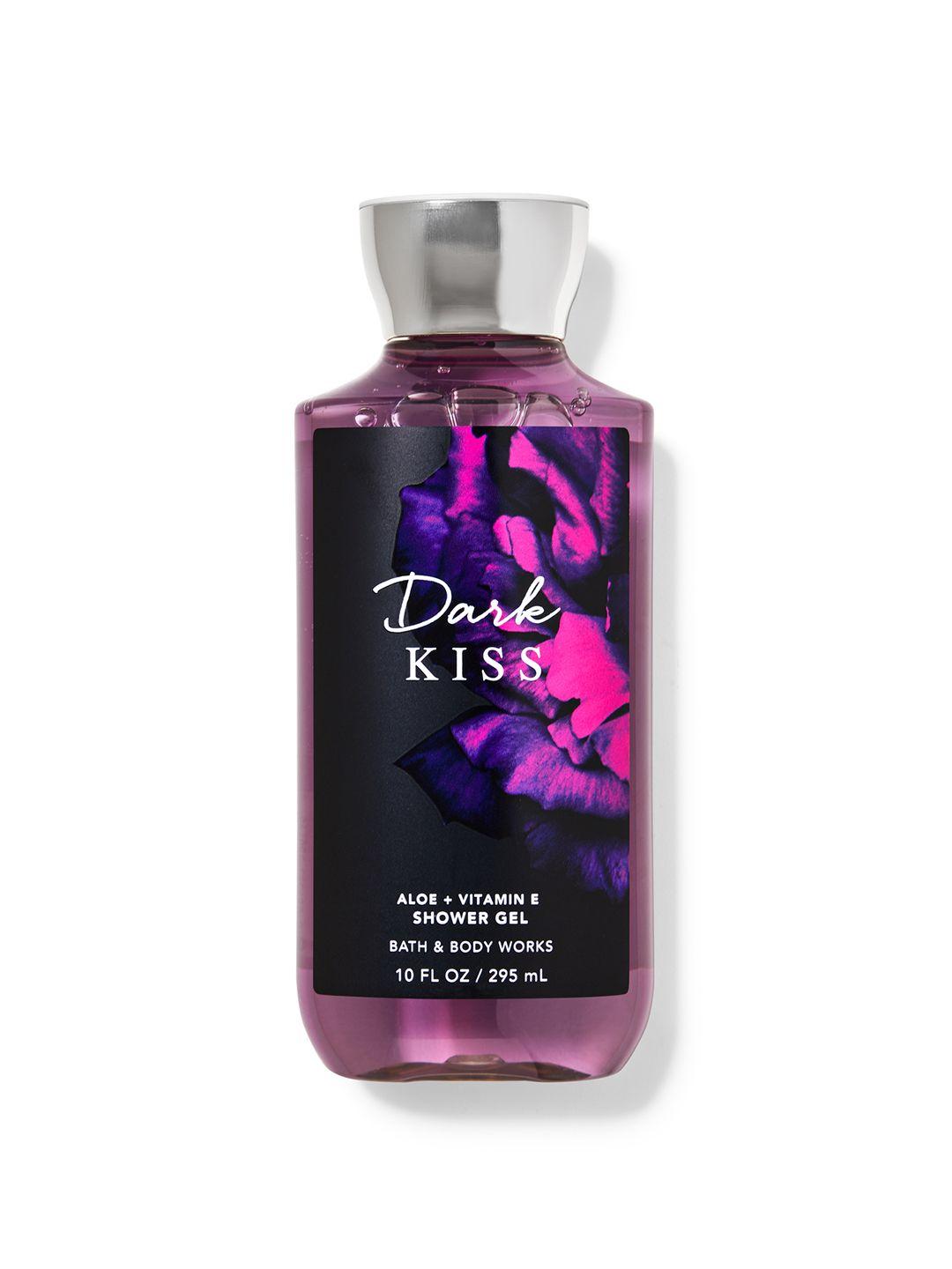 bath & body works dark kiss shower gel with aloe & vitamin e - 295 ml