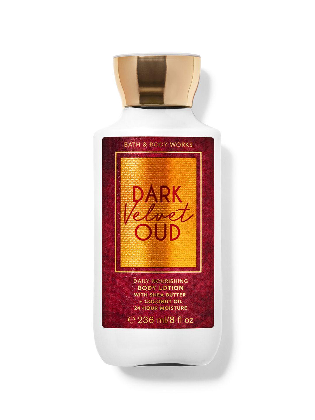 bath & body works dark velvet oud daily nourishing body lotion with shea butter - 236 ml