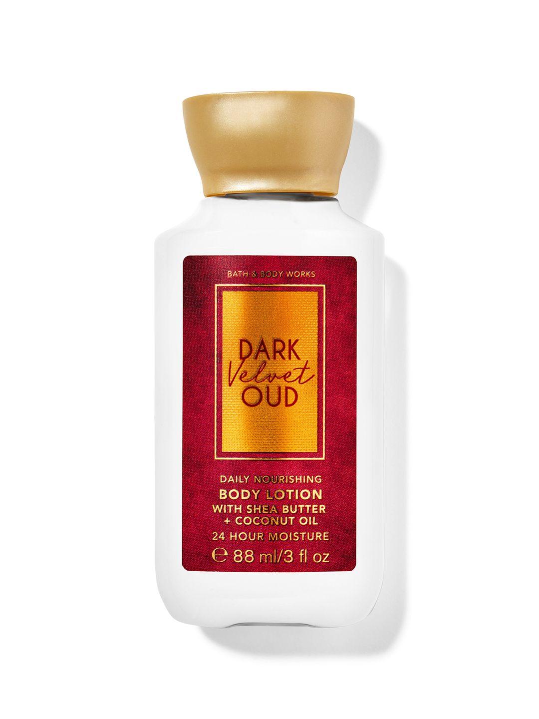 bath & body works dark velvet oud travel size daily nourishing body lotion - 88ml