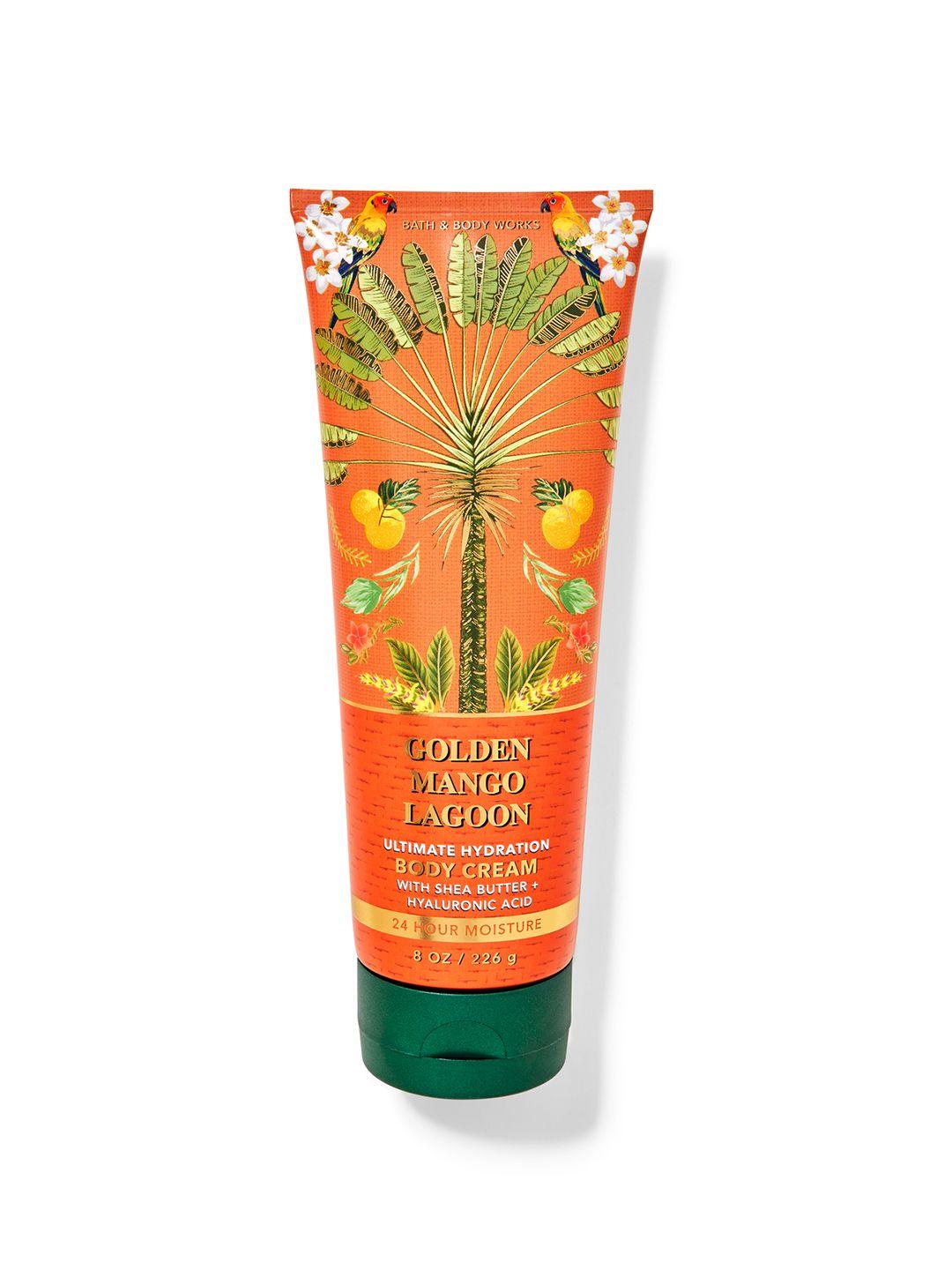 bath & body works golden mango lagoon ultimate hydration body cream - 226g