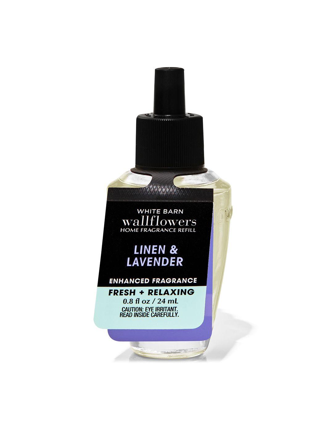 bath & body works linen & lavender enhanced wallflowers fragrance refill 24 ml