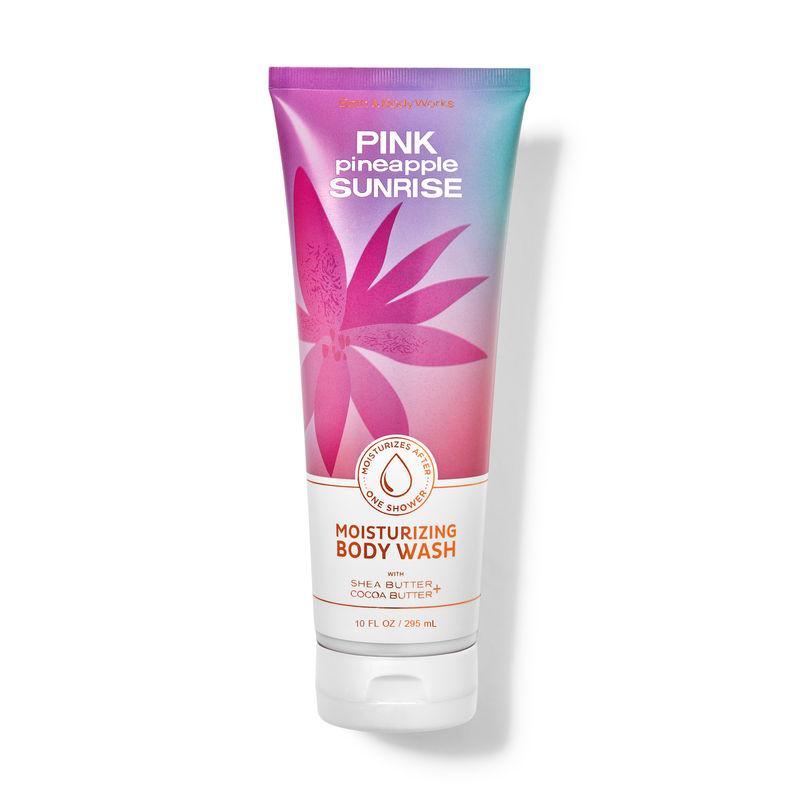 bath & body works pink pineapple sunrise moisturizing body wash