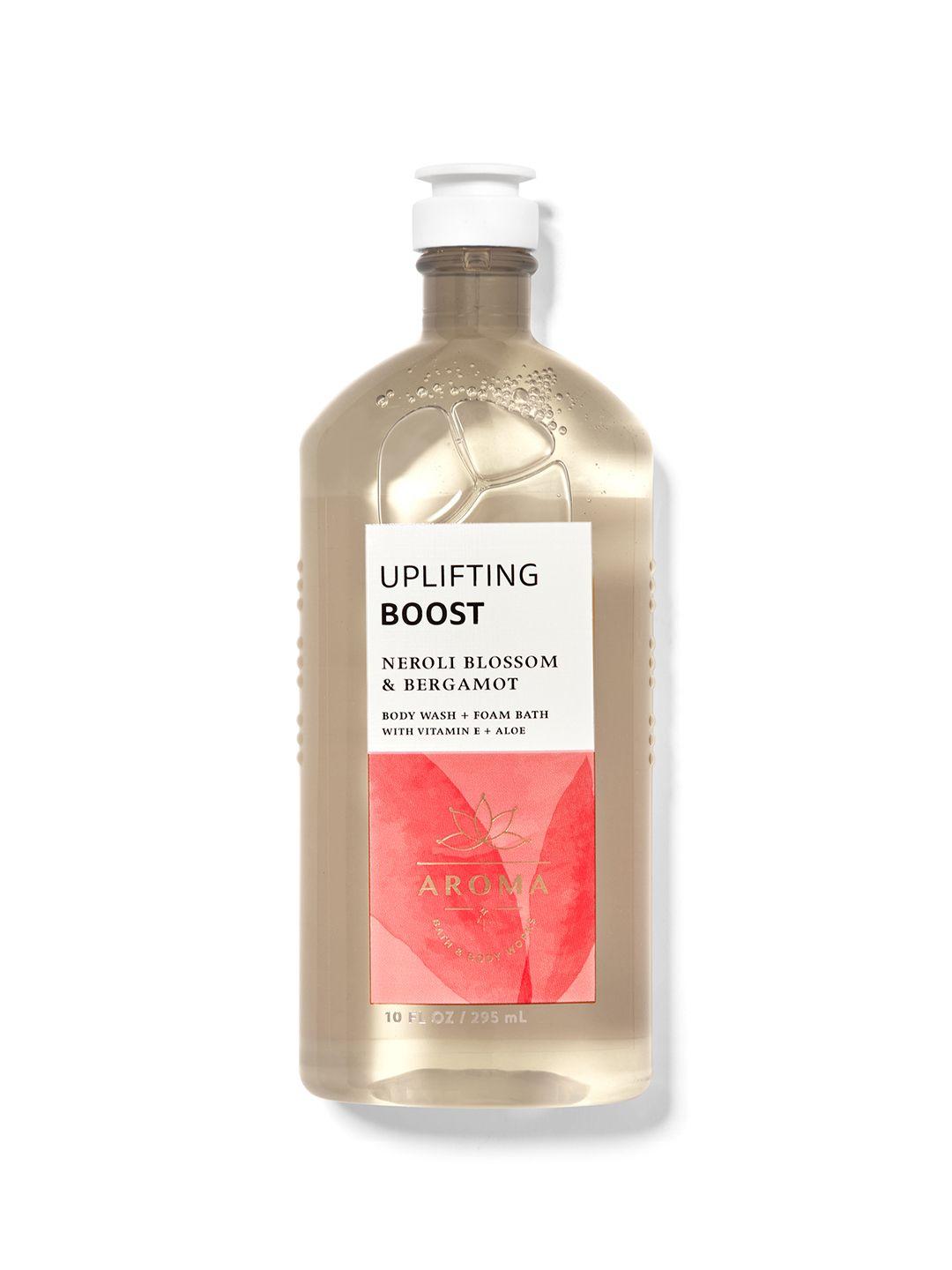 bath & body works uplifting boost neroli blossom & bergamot body wash + foam bath - 295ml