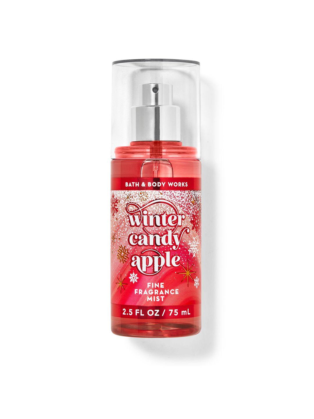 bath & body works winter candy apple travel size fine fragrance mist- 75 ml