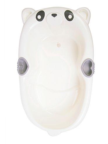 bath tub with soap holder and drain plug panda white