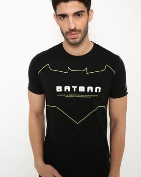 batman print crew-neck t-shirt