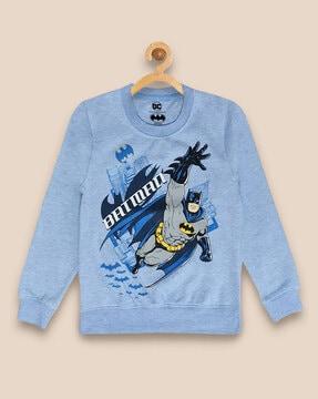 batman print crew-neck sweatshirt