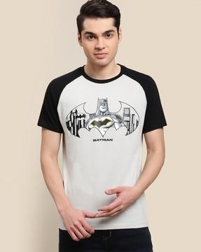 batman print crew-neck t-shirt