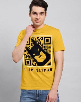 batman print crew-neck t-shirt