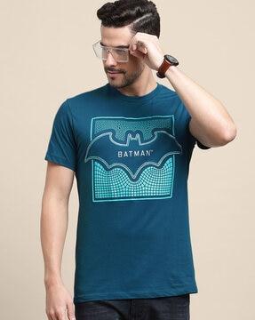 batman print crew-neck t-shirt