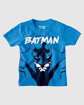 batman print round-neck t-shirt