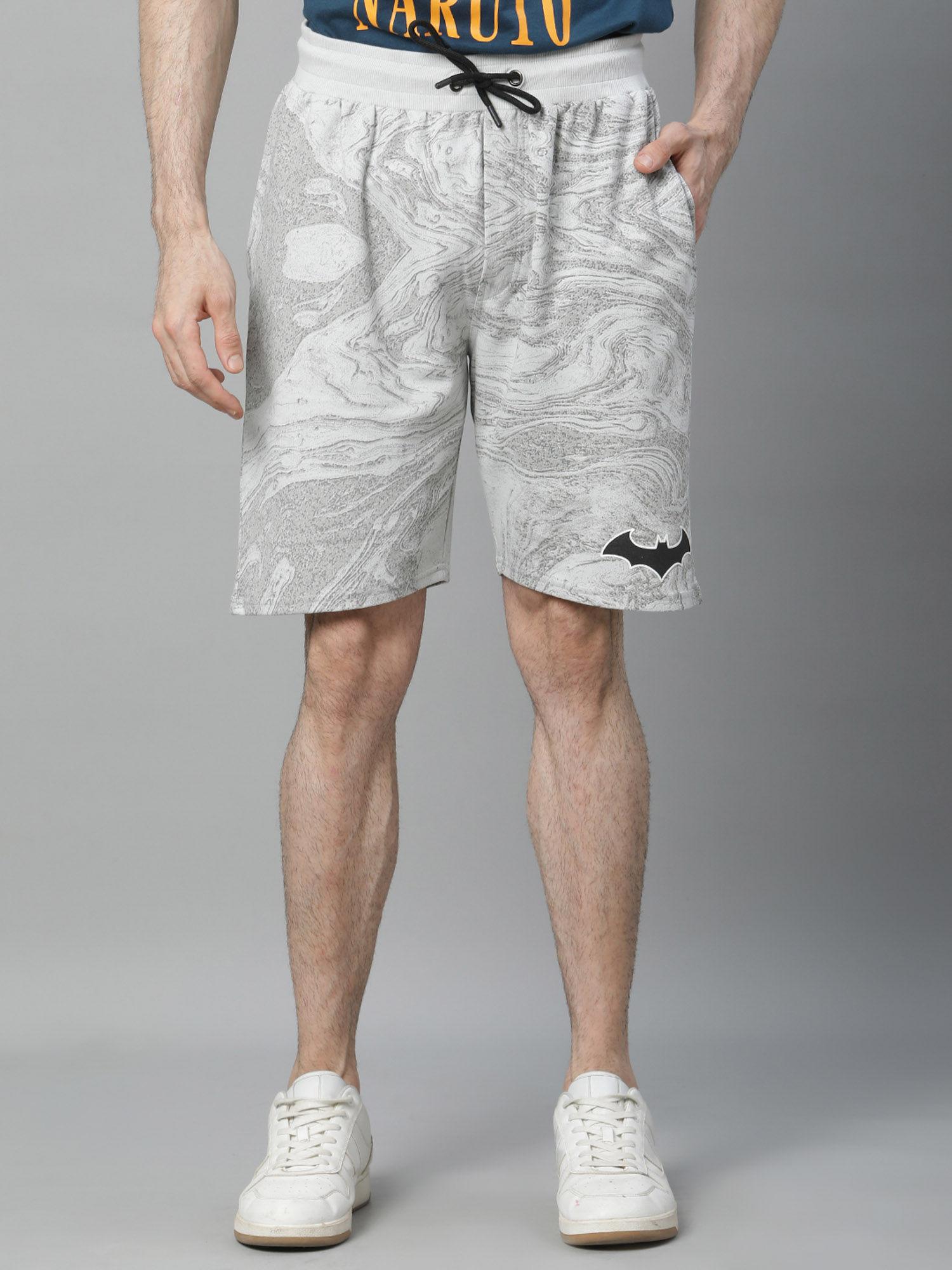 batman printed regular fit shorts for men