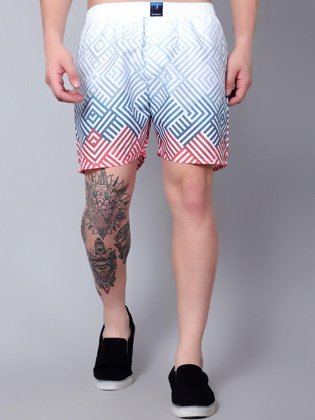 bawerin geometric printed pure cotton breathable boxers 3