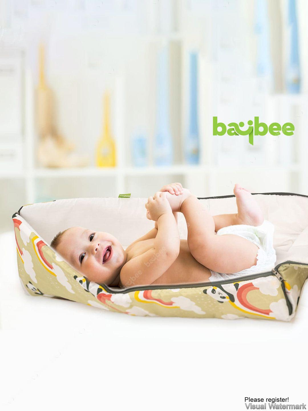 baybee infants printed pure cotton 3 in 1 baby sleeping bed