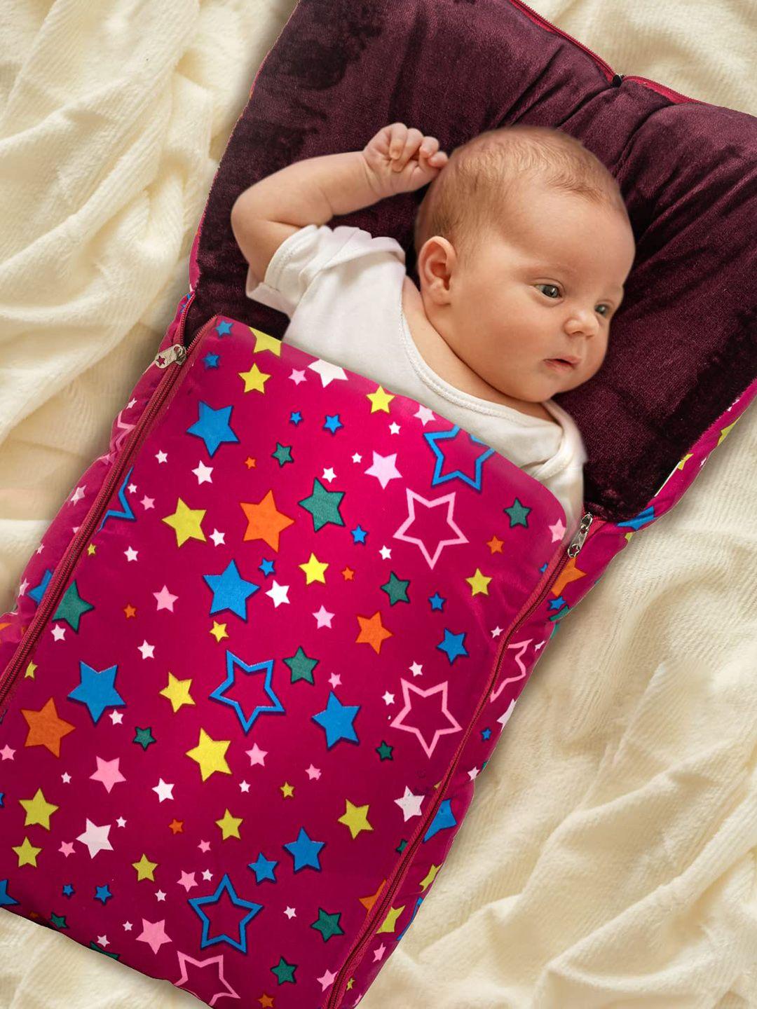 baybee infants printed pure cotton 3 in 1 baby sleeping cum carry bed