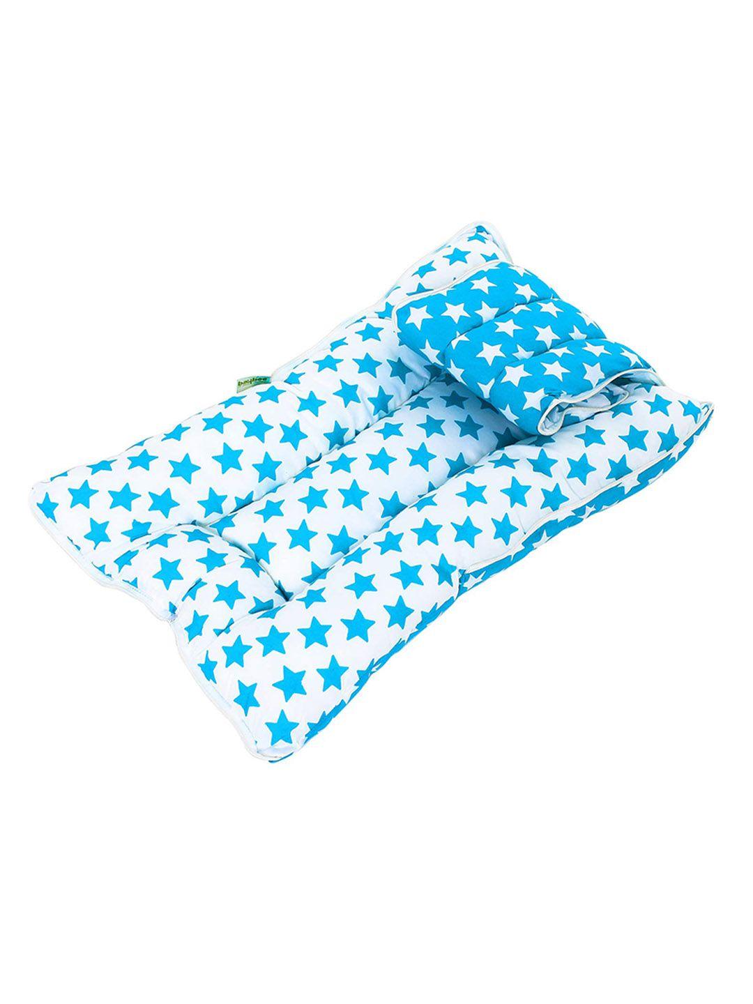 baybee little star printed cotton 3 in 1 baby sleeping bed