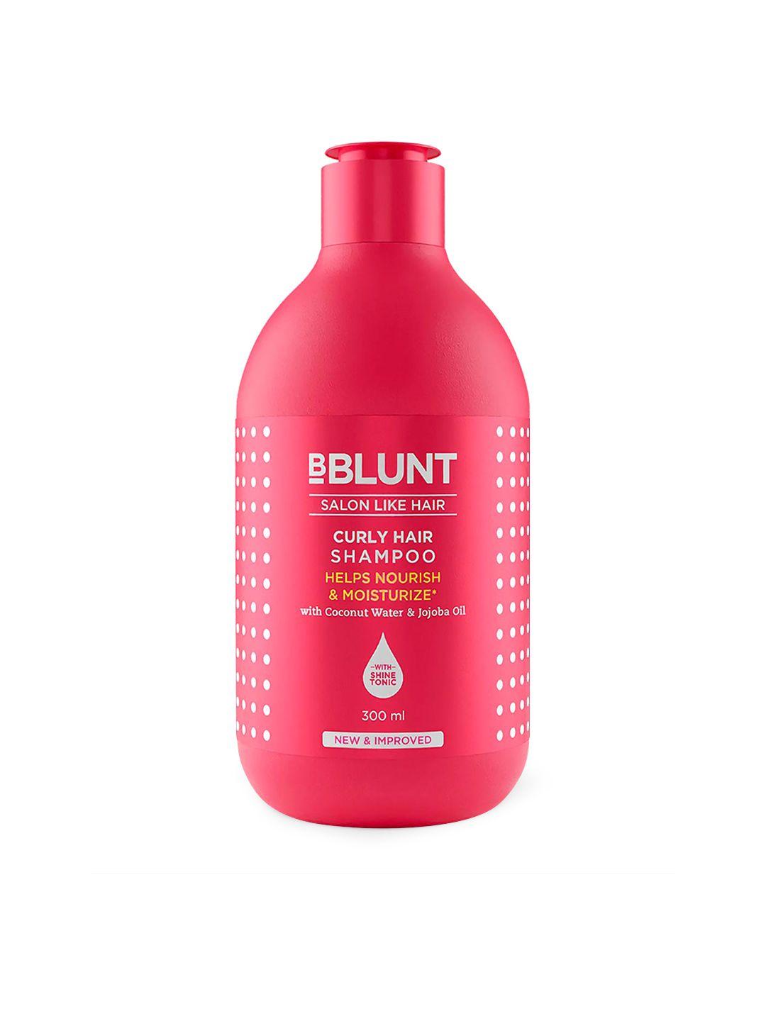 bblunt curly hair shampoo with coconut water & jojoba oil - 300ml