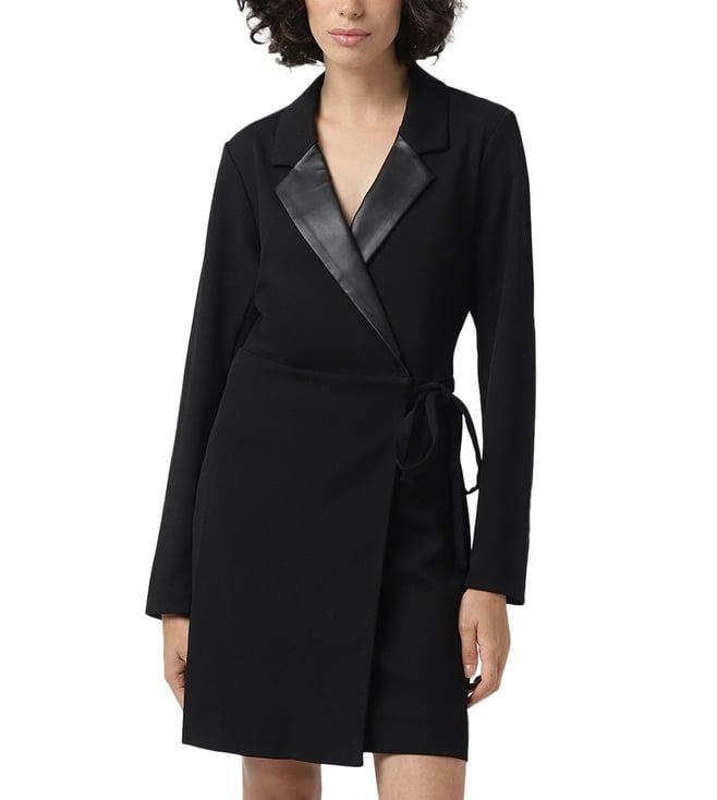 bcbgeneration black regular fit dress