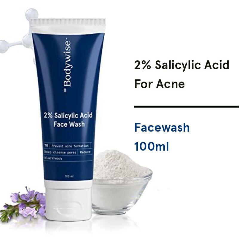 be bodywise 2% salicylic acid face wash deep cleanses your skin and prevents acne