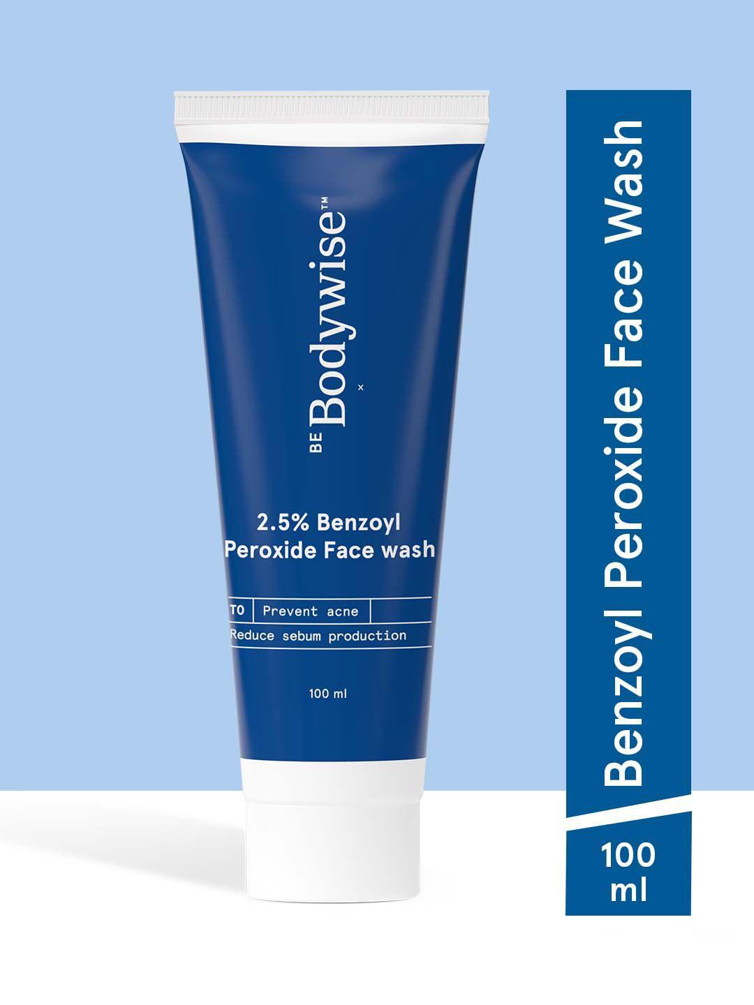 be bodywise 2.5% benzoyl peroxide face wash - 100ml