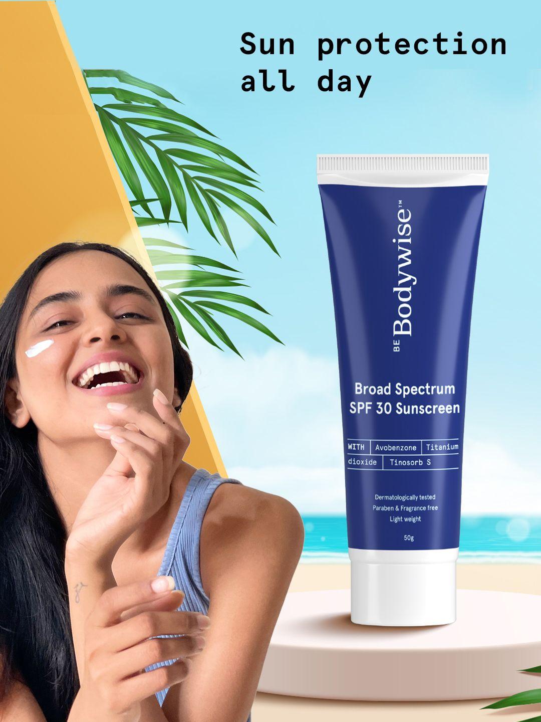 be bodywise broad spectrum spf 30 sunscreen with avobenzone 50g