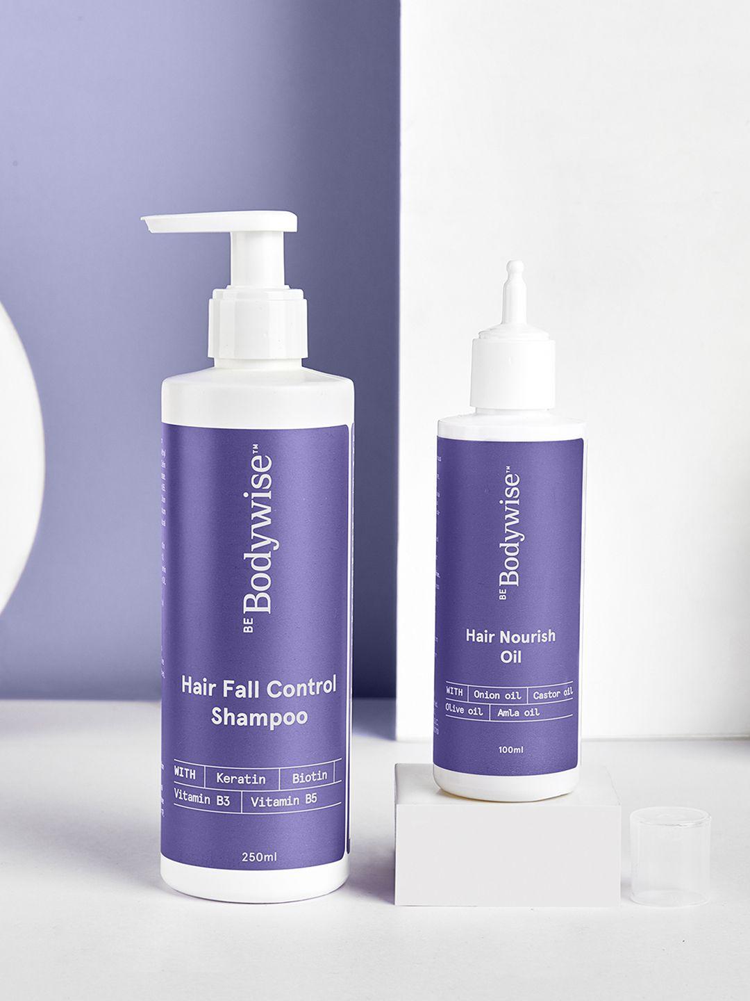 be bodywise hair fall control starter pack with hair oil, shampoo & conditioner