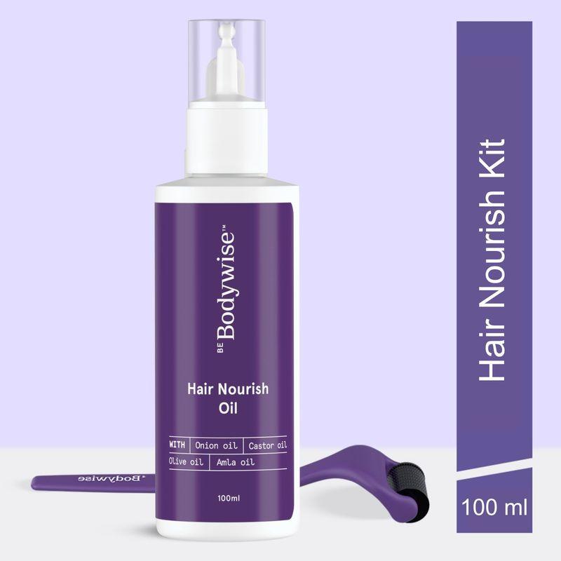 be bodywise hair nourish oil and derma roller