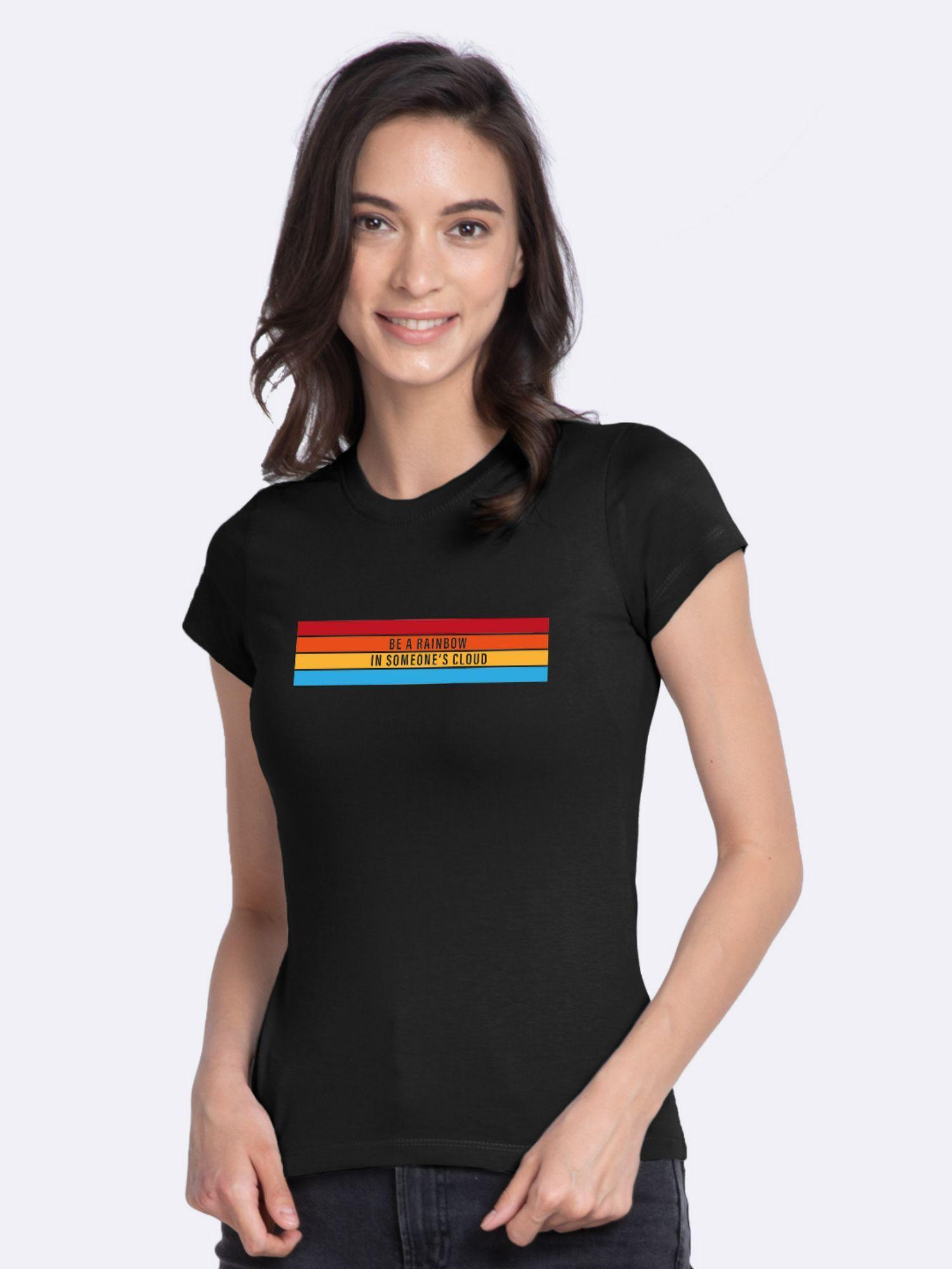 be a rainbow half sleeve t-shirt