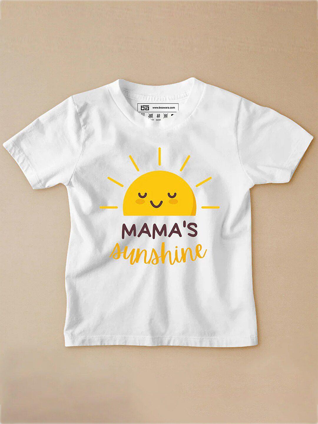 be awara infant kids typography printed cotton t-shirt