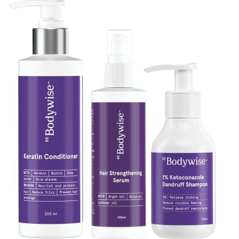 be bodywise dandruff removal kit (ads + conditioner + hair serum)