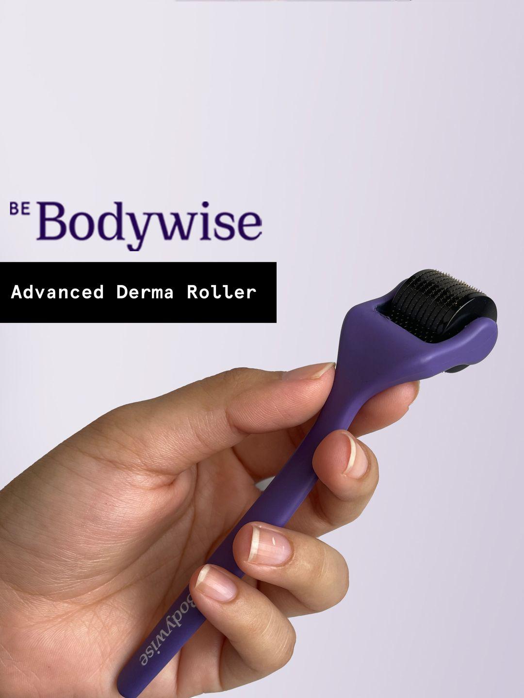 be bodywise titanium needles advanced derma roller for hair growth - purple