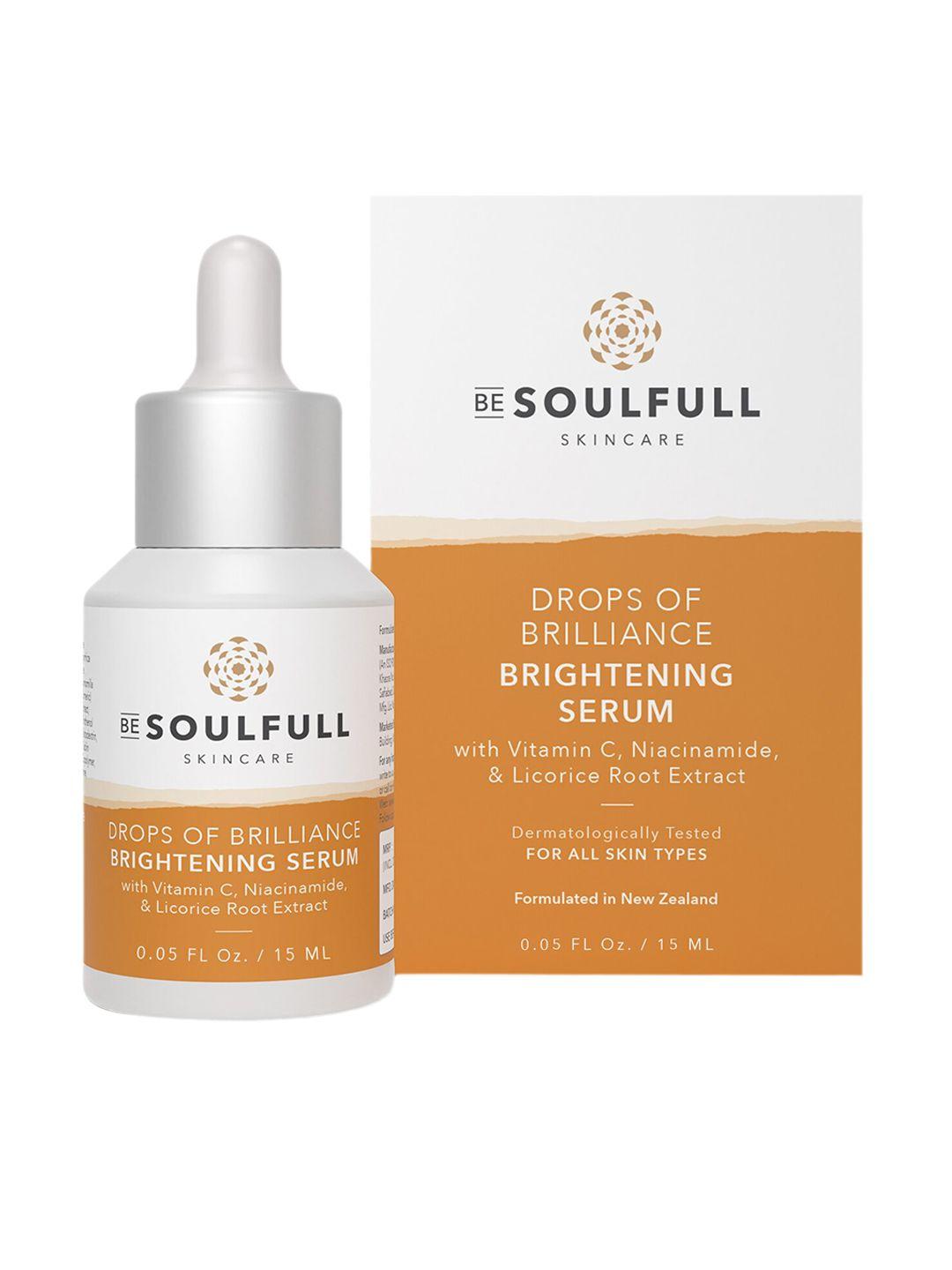 be soulfull drop of brilliance brightening serum with vitamin c & niacinamide 15 ml