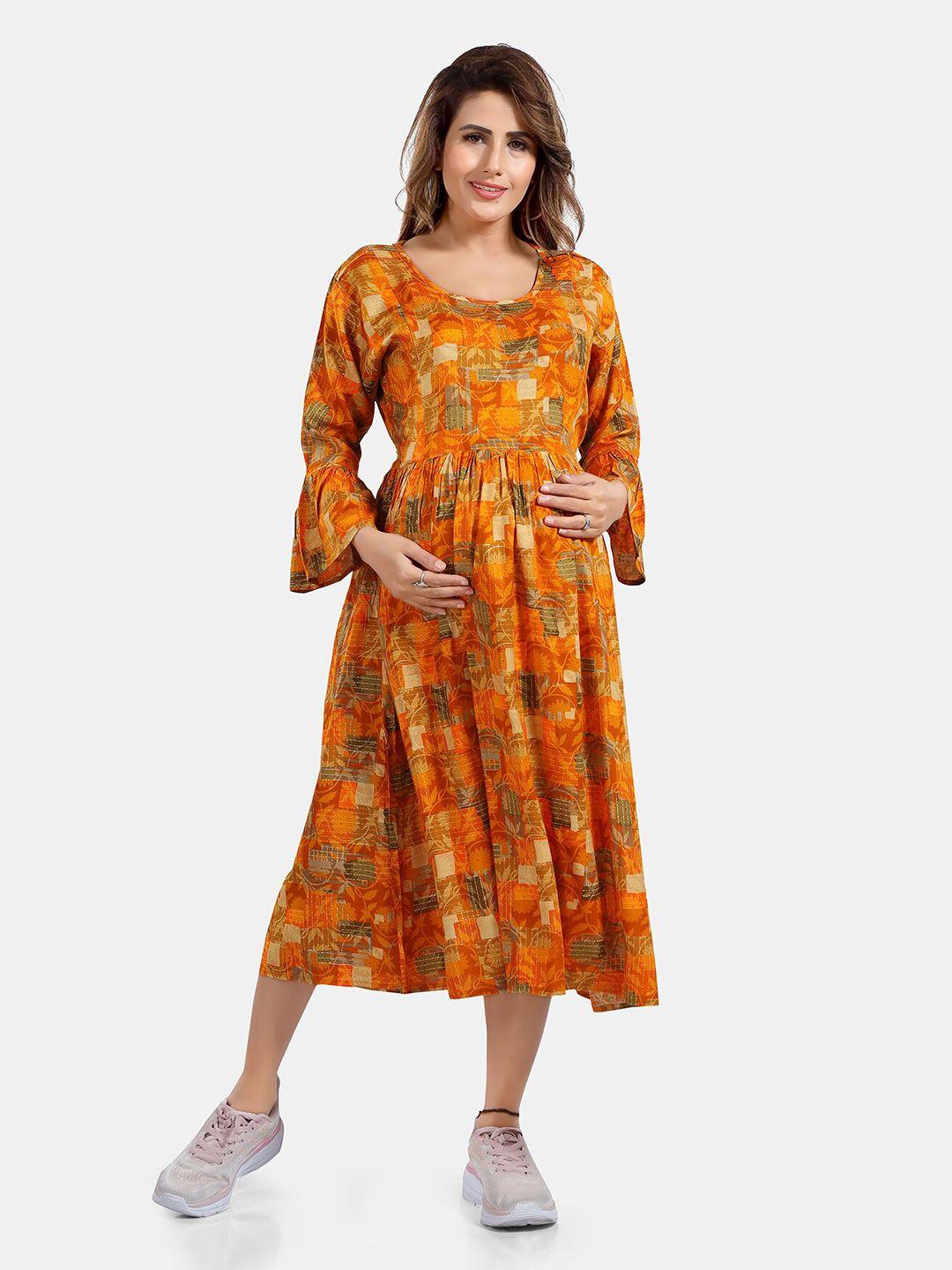 be you checked printed round neck kurta