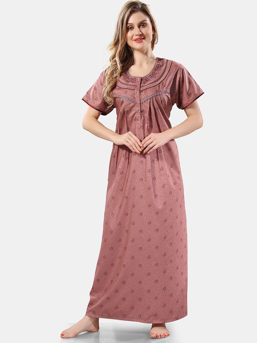 be you conversational printed maxi nightdress