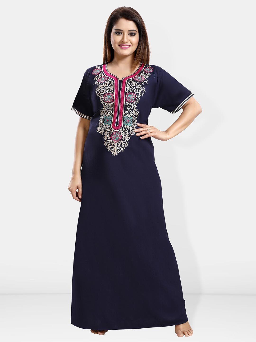 be you embroidered maxi nightdress